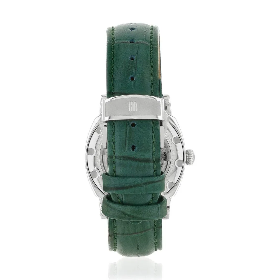 Montre MATY GM automatique cadran vert bracelet cuir vert
