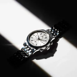 Montre MATY GM automatique chronographe cadran gris bracelet acier