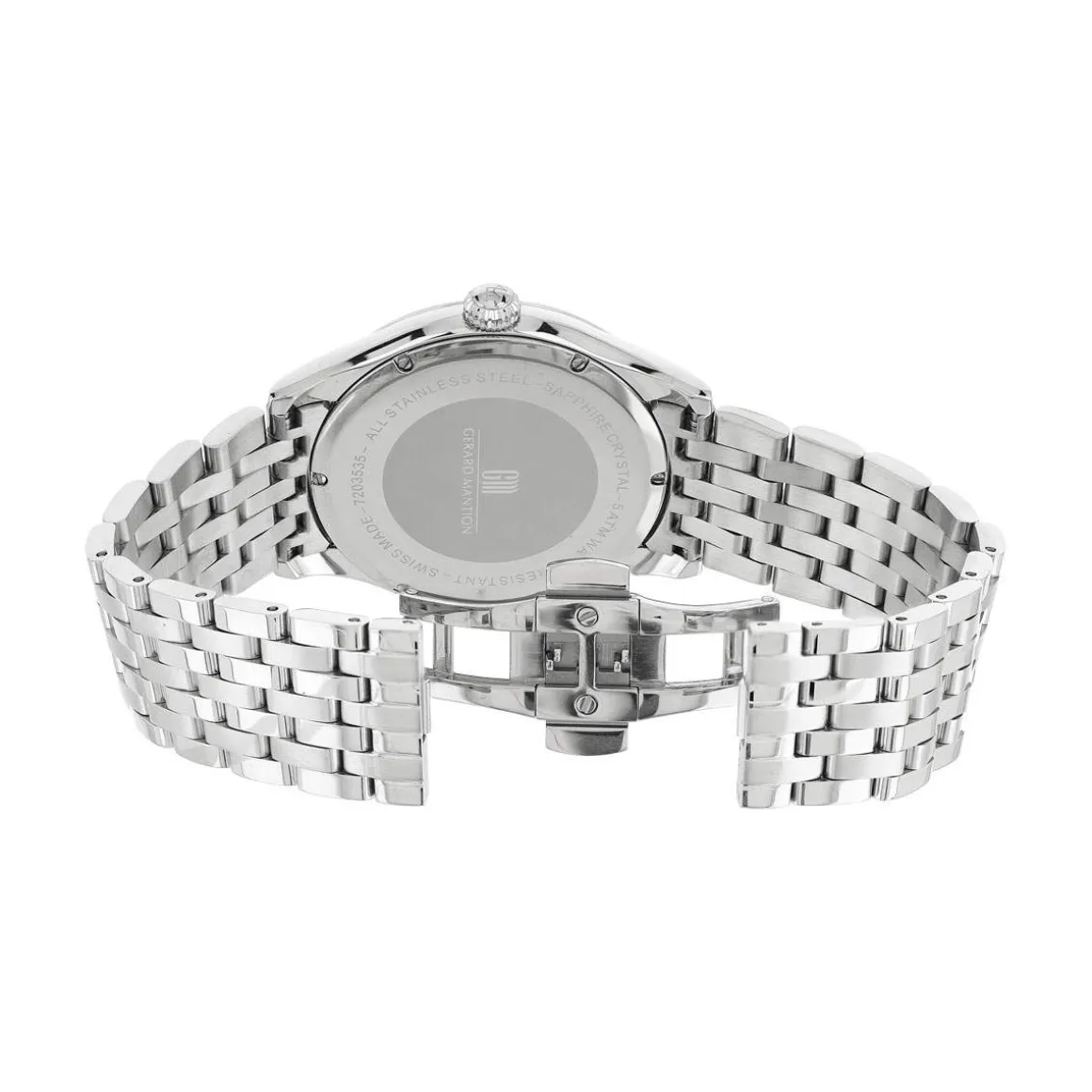 Montre MATY GM cadran bleu foncé bracelet acier