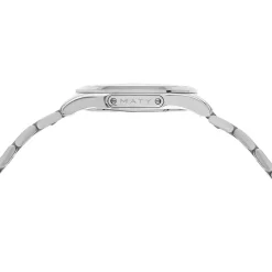 Montre MATY GM cadran bleu foncé bracelet acier