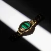 Montre MATY GM cadran Malachite bracelet acier