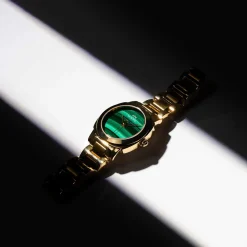 Montre MATY GM cadran Malachite bracelet acier