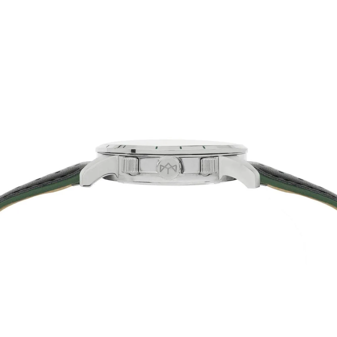 Montre MATY GM chronographe cadran vert bracelet cuir vert