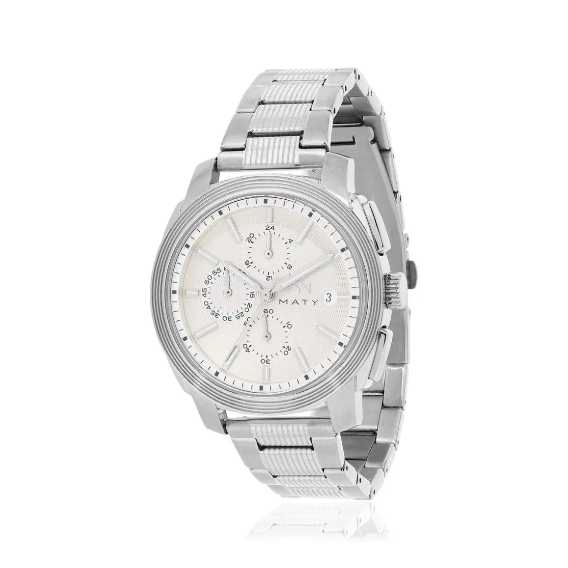 Montre MATY homme, bracelet acier inoxydable