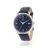 Montre MATY homme bracelet cuir bleu