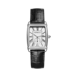 Montre MICHEL HERBELIN Art deco homme bracelet cuir noir
