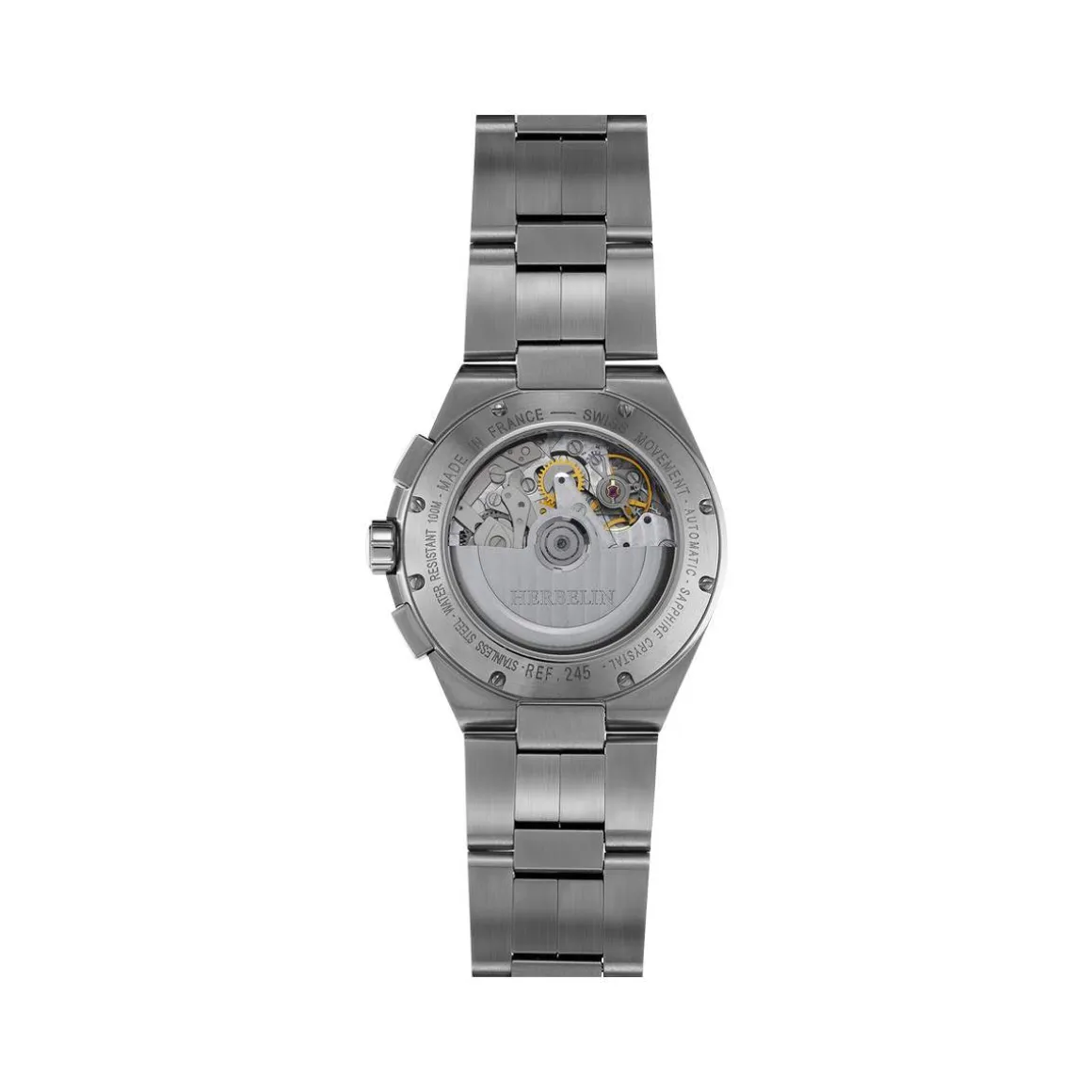 Montre MICHEL HERBELIN cap camarat chron. homme auto homme automatique, bracelet métal gris