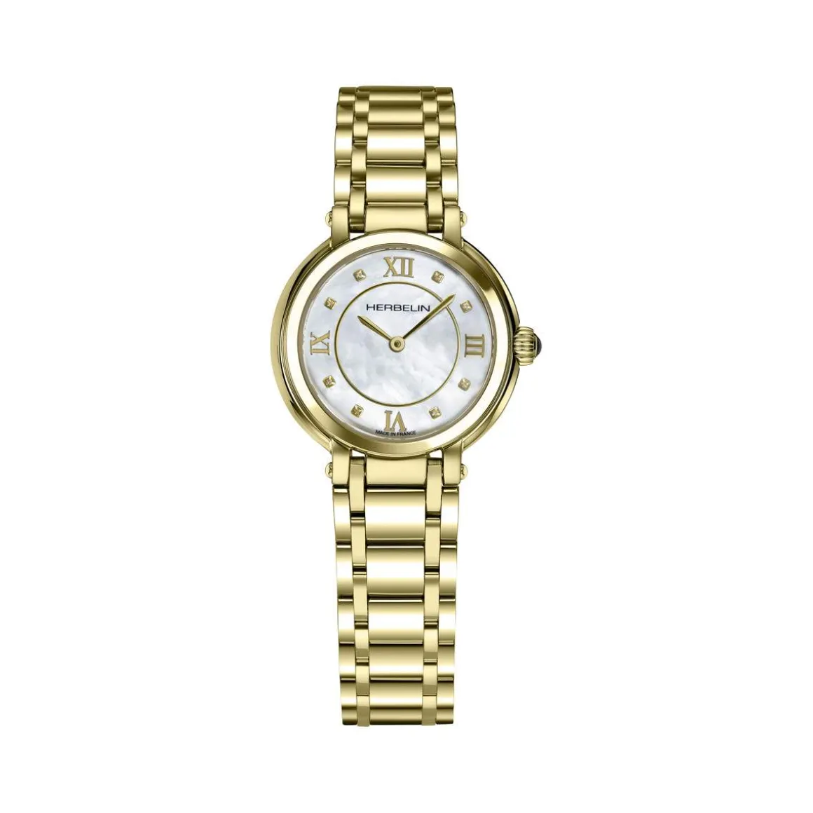 Montre MICHEL HERBELIN galet femme bracelet acier