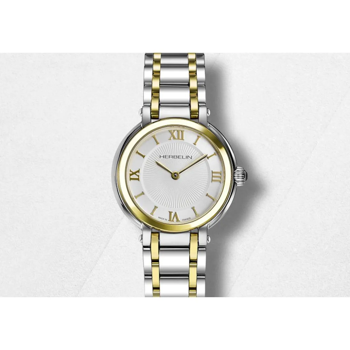 Montre MICHEL HERBELIN galet femme bracelet acier
