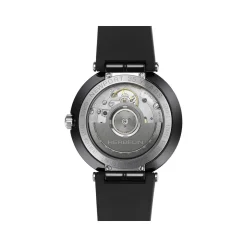 Montre MICHEL HERBELIN Newport femme automatique, bracelet silicone noir