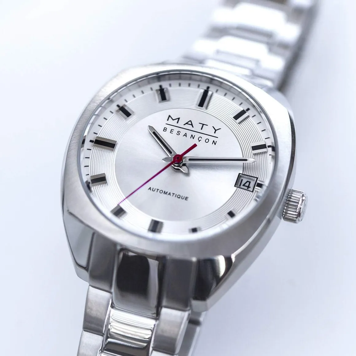 Montre mixte automatique acier bracelet acier