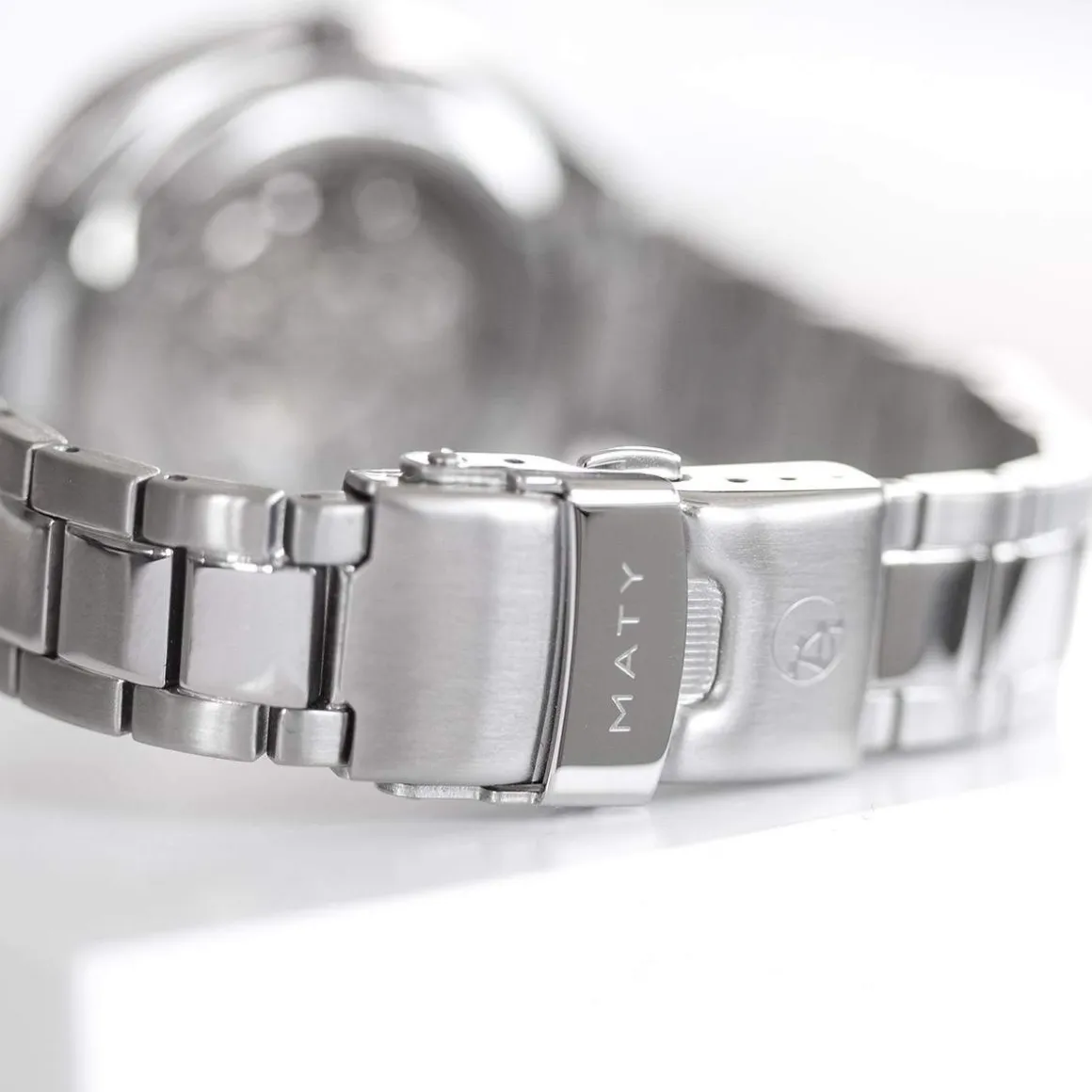 Montre mixte squelette automatique acier bracelet acier