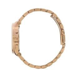 Montre OLIVIA BURTON multi function femme analogique, bracelet acier doré rose