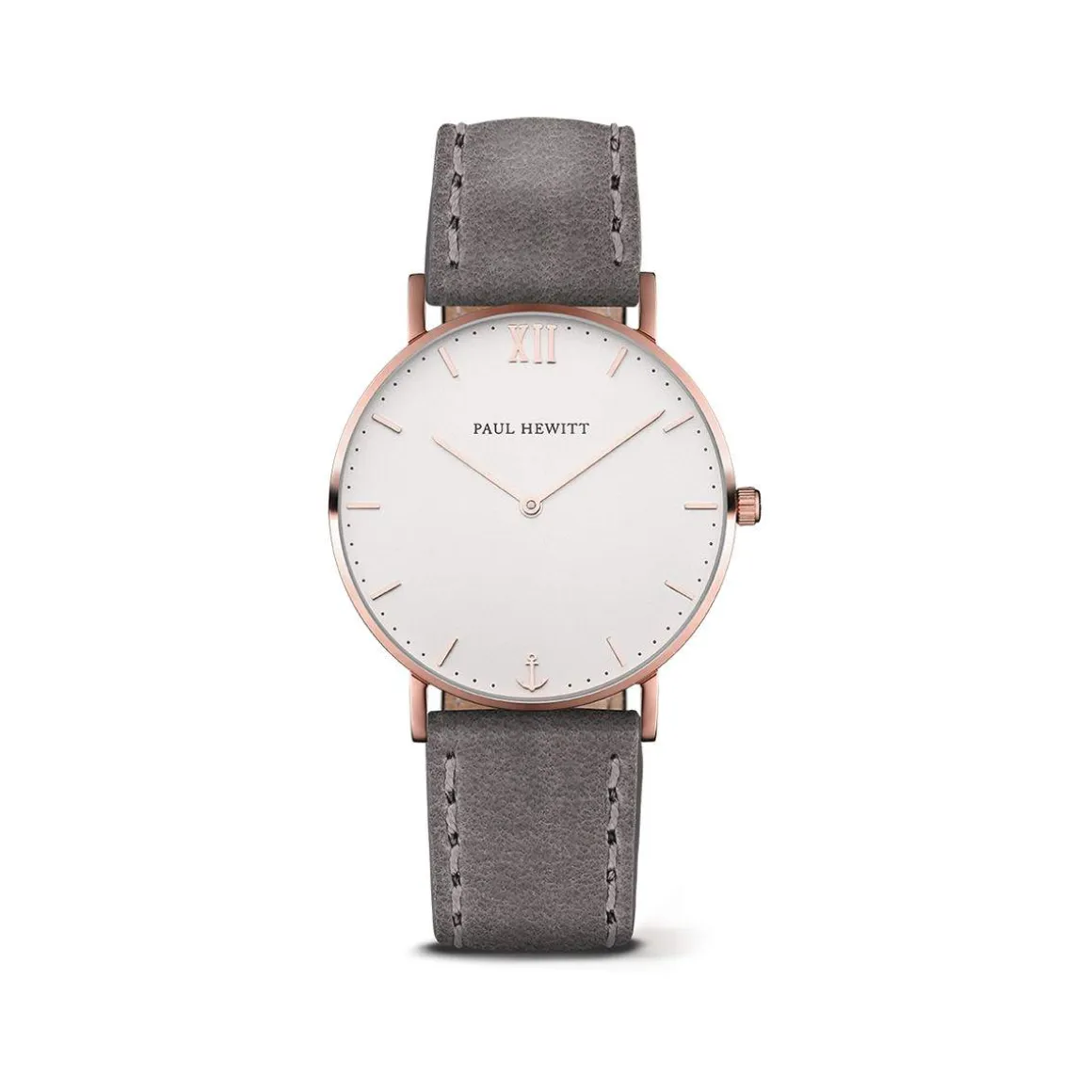 Montre Paul Hewitt femme acier cuir gris