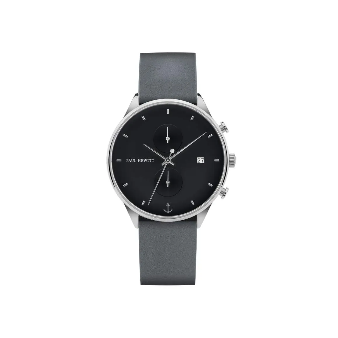 Montre Paul Hewitt homme chronographe acier cuir