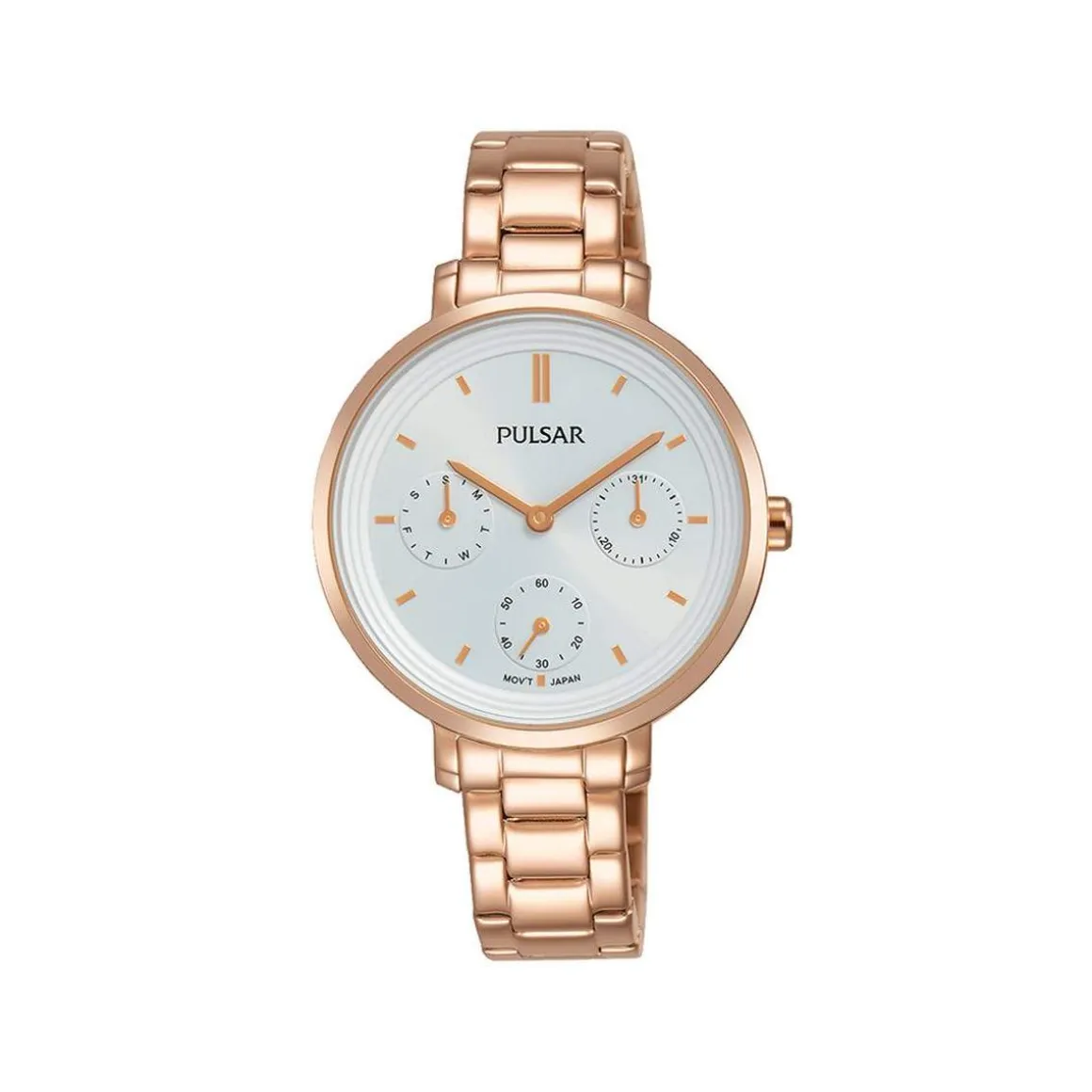 Montre Pulsar femme acier doré rose
