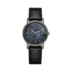 Montre Rado femme céramique cuir noir
