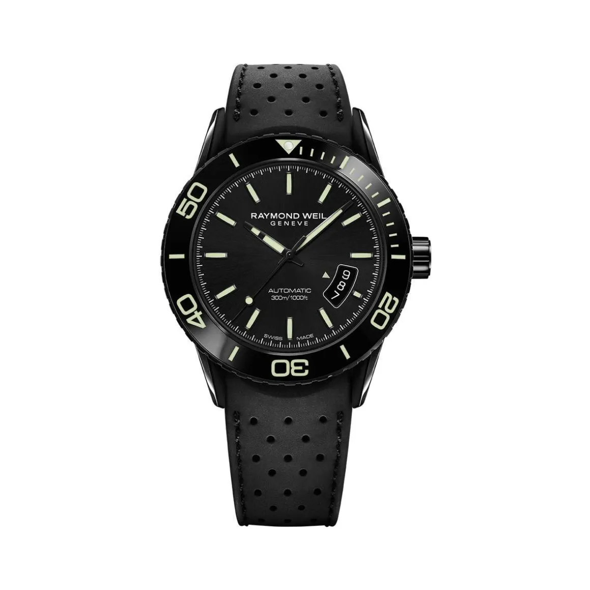 Montre Raymond Weil homme automatique caoutchouc