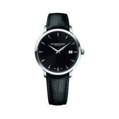 Montre Raymond Weil Toccata homme acier cuir noir