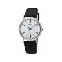 Montre Seiko femme acier bracelet cuir