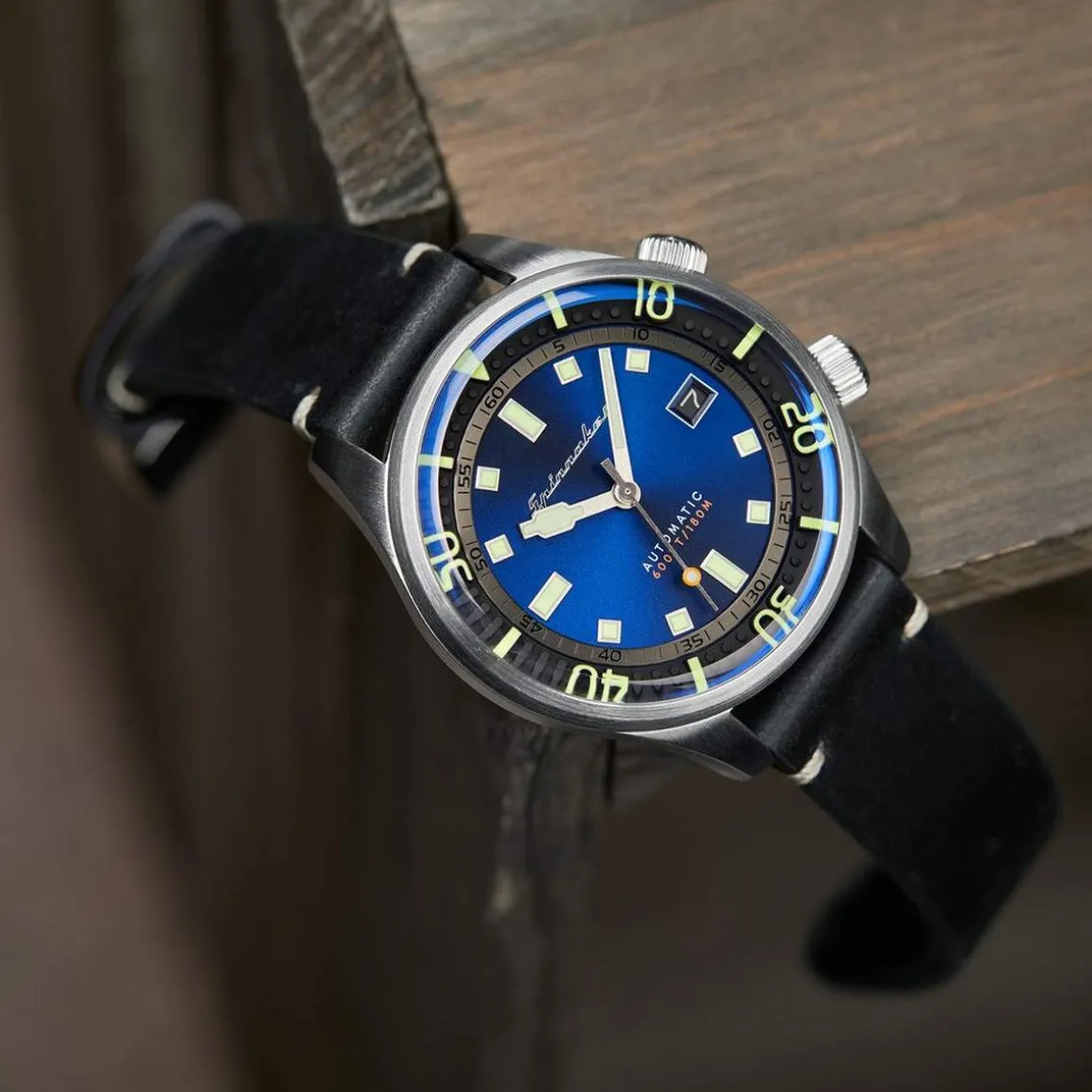 Montre Spinnaker homme acier cuir