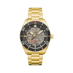 Montre SPINNAKER Midcroft homme automatique bracelet acier doré