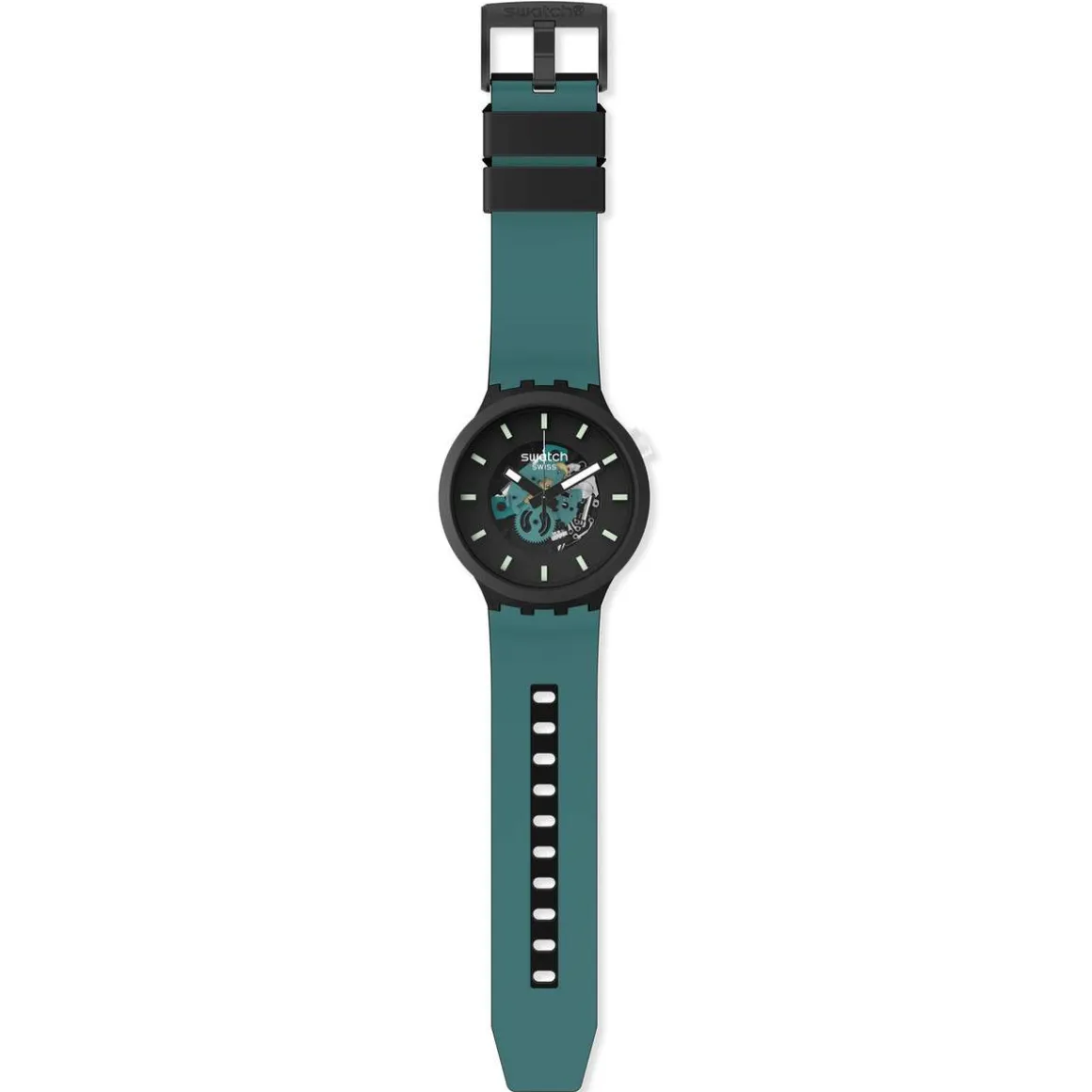 Montre SWATCH Big bold bioceramic Night trip homme bracelet silicone noir
