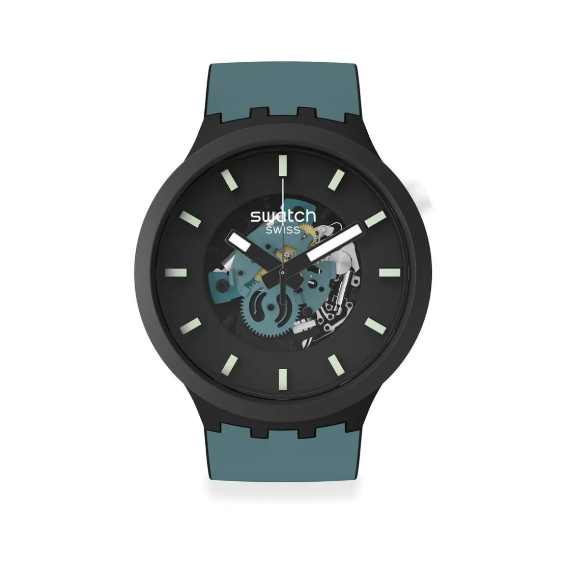 Montre SWATCH Big bold bioceramic Night trip homme bracelet silicone noir