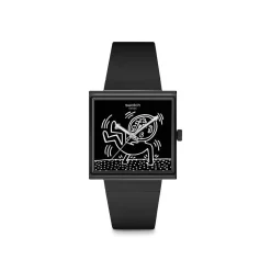 Montre SWATCH break free homme bracelet matériau biosourcé noir