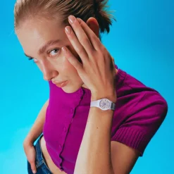 Montre SWATCH essentials femme cadran violet bracelet silicone violet