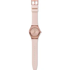 Montre SWATCH Essentials femme automatique, cadran rose, bracelet silicone rose