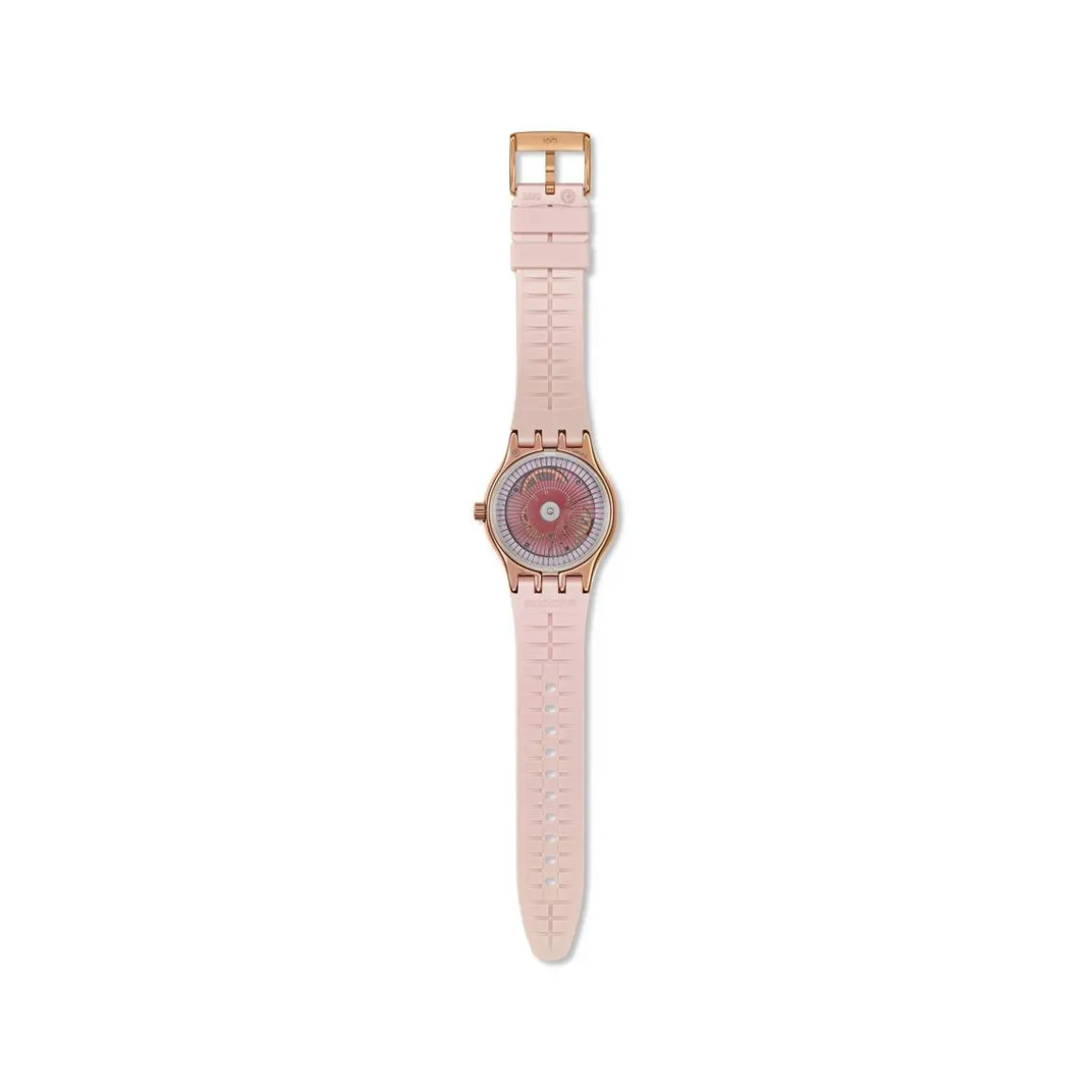 Montre SWATCH Essentials femme automatique, cadran rose, bracelet silicone rose
