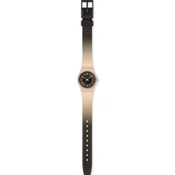 Montre SWATCH essentials femme cadran marron bracelet silicone brun