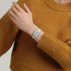 Montre SWATCH essentials femme cadran vert bracelet silicone vert