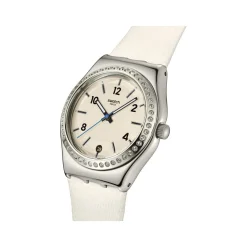 Montre SWATCH essentials femme bracelet cuir blanc