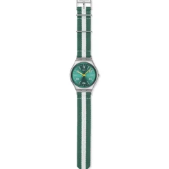Montre SWATCH essentials homme cadran vert bracelet textile vert