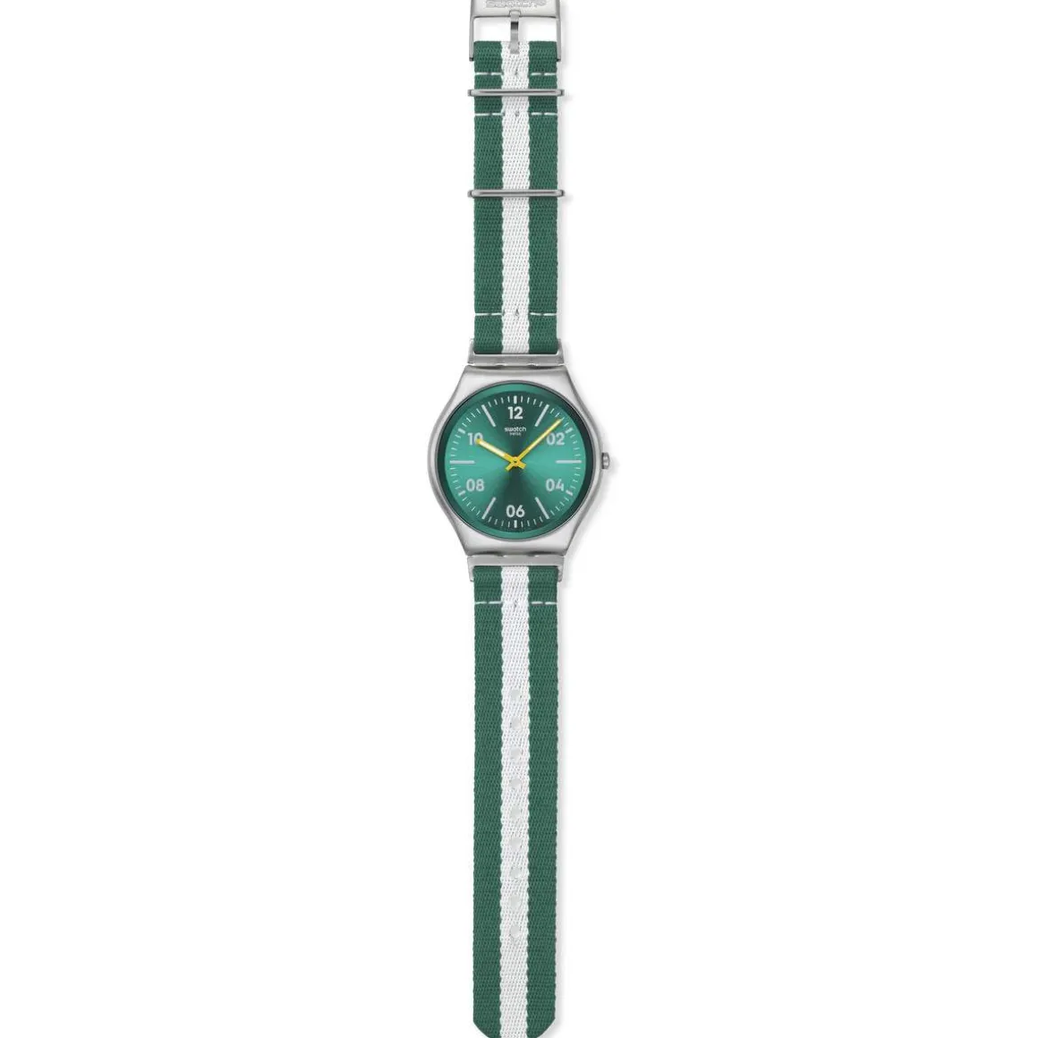Montre SWATCH essentials homme cadran vert bracelet textile vert