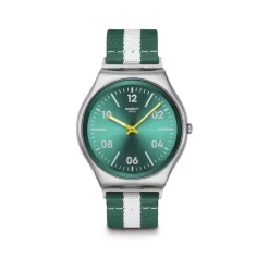 Montre SWATCH essentials homme cadran vert bracelet textile vert