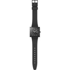 Montre SWATCH essentials homme bracelet matériau biosourcé noir