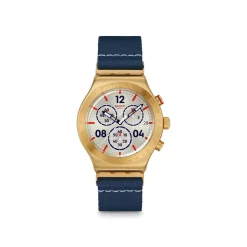 Montre SWATCH essentials homme cadran gris bracelet textile bleu