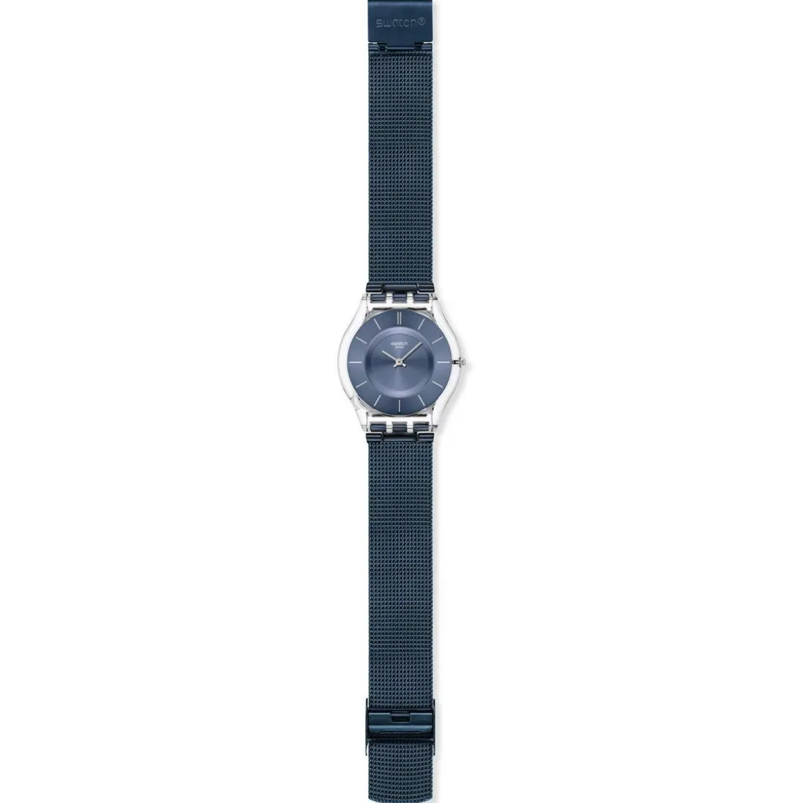 Montre SWATCH essentials homme bracelet acier inoxydable bleu