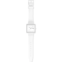 Montre SWATCH essentials homme bracelet silicone blanc