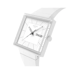 Montre SWATCH essentials homme bracelet silicone blanc