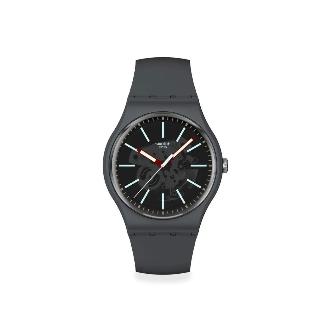 Montre SWATCH essentials homme bracelet matériau biosourcé gris