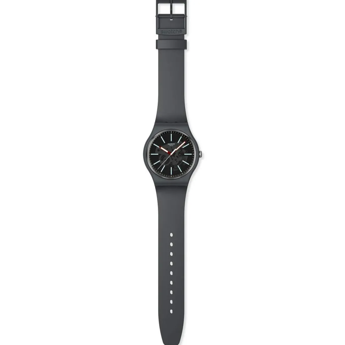 Montre SWATCH essentials homme bracelet matériau biosourcé gris