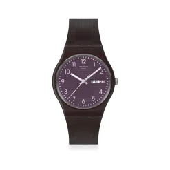 Montre SWATCH essentials mixte bracelet plastique marron