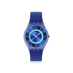Montre SWATCH essentials mixte cadran bleu bracelet silicone bleu