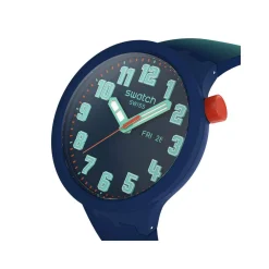 Montre SWATCH essentials mixte cadran bleu bracelet silicone bleu