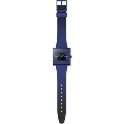 Montre SWATCH essentials mixte cadran bleu bracelet silicone bleu