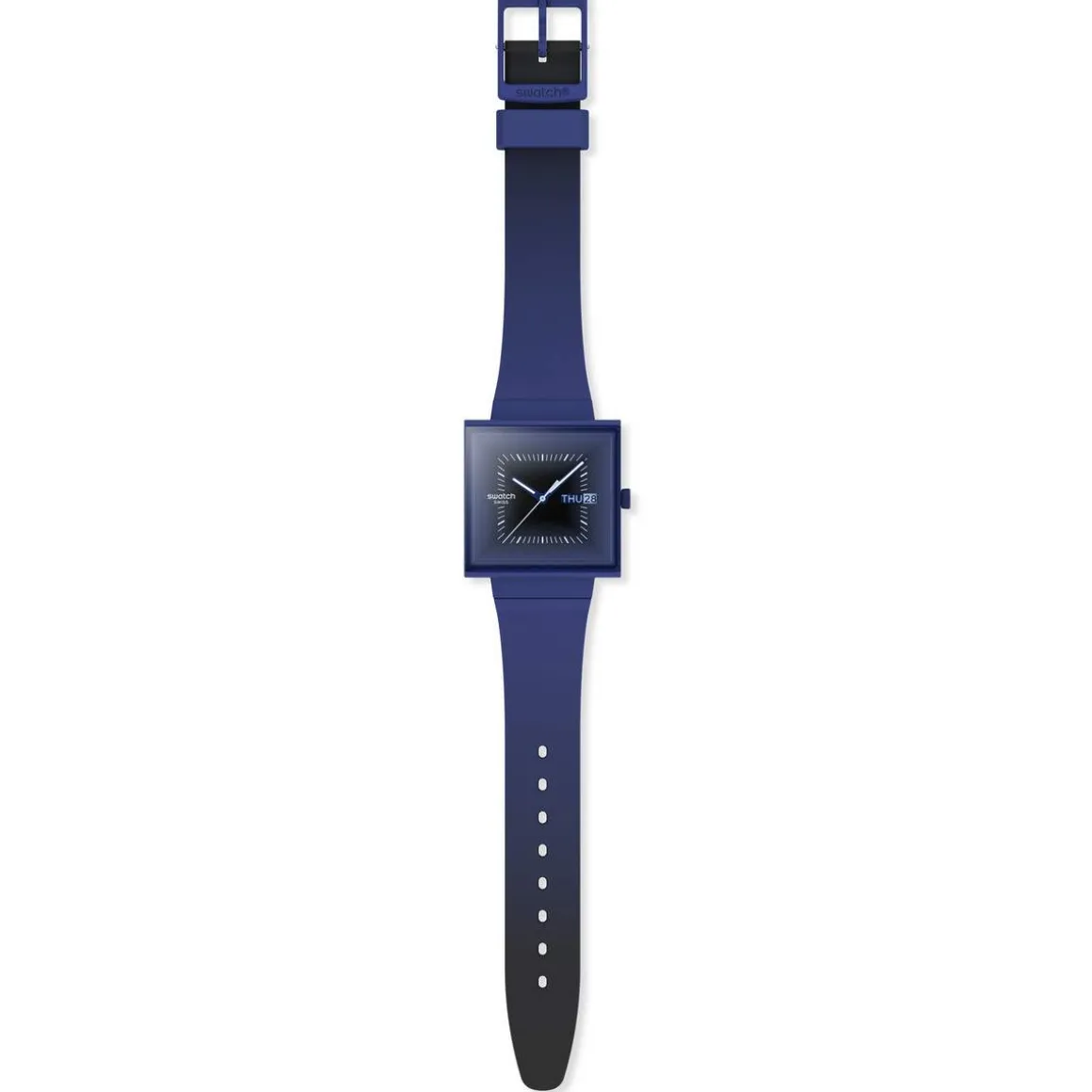 Montre SWATCH essentials mixte cadran bleu bracelet silicone bleu